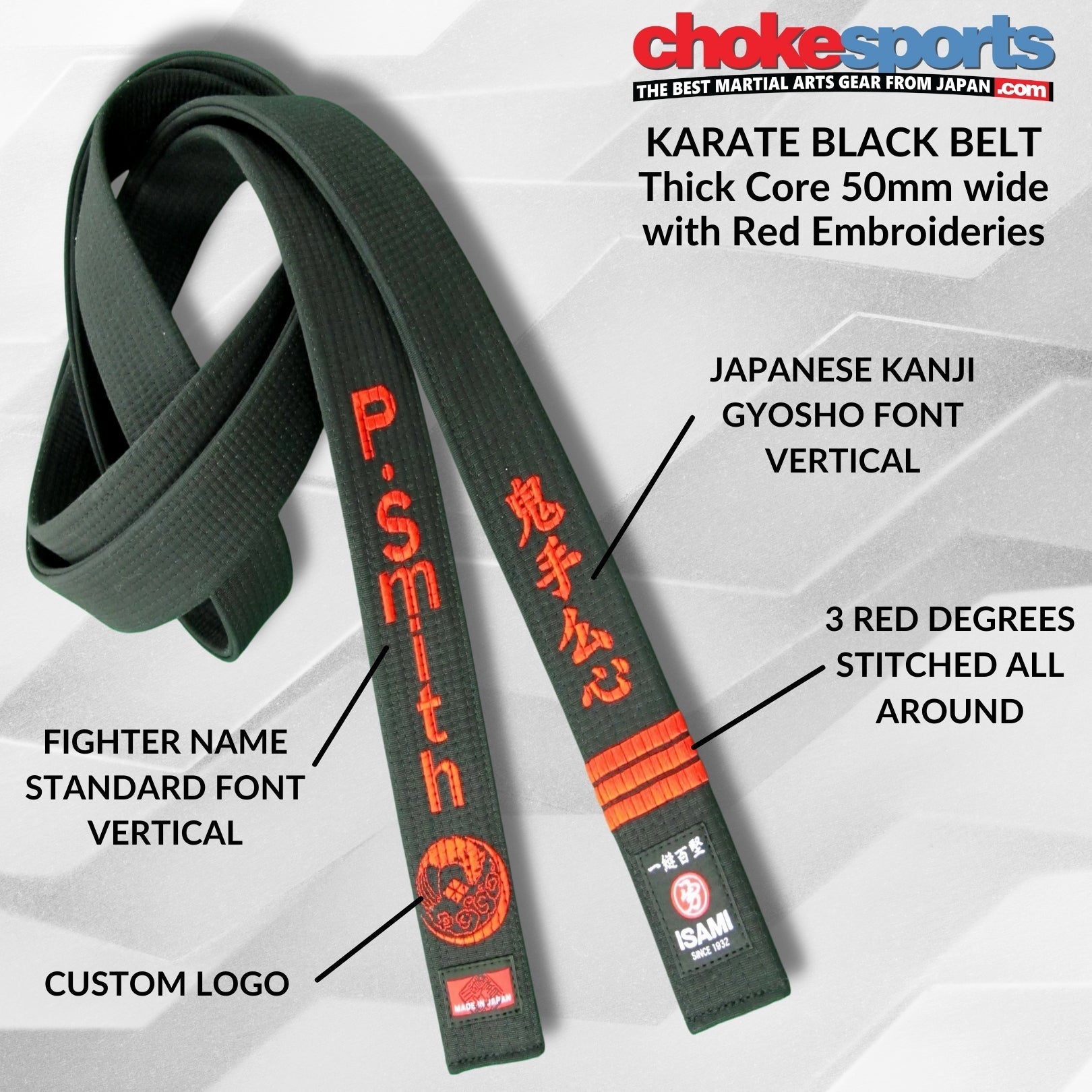 Isami Karate Black Belt Premium-Isami-ChokeSports