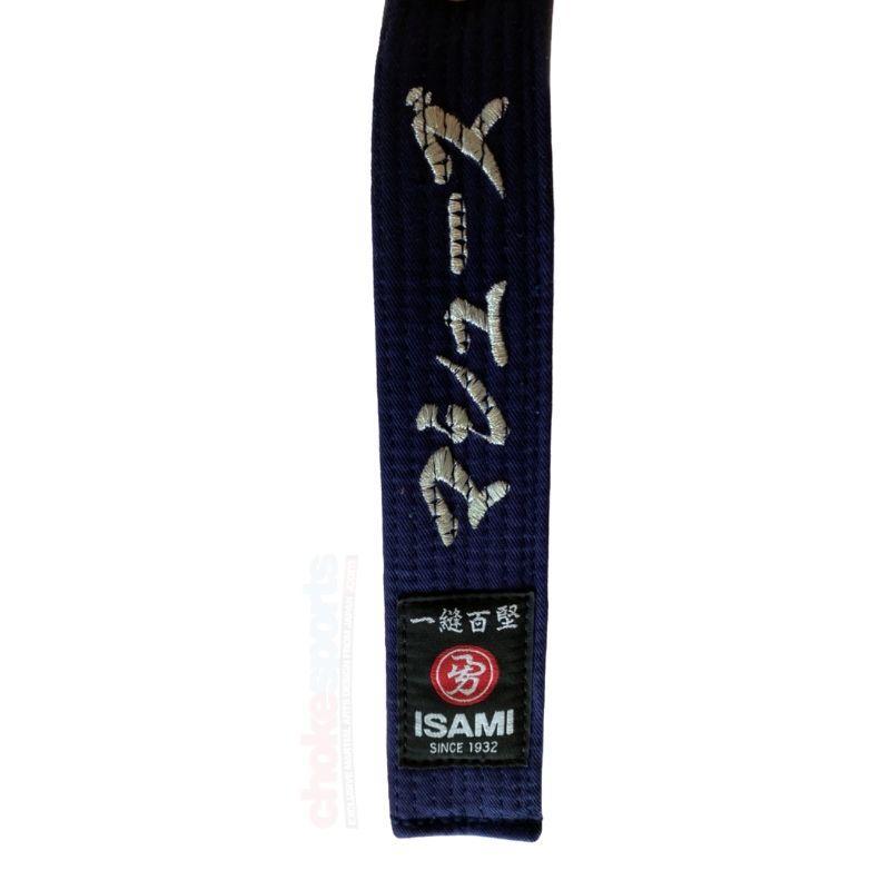 Isami Navy Blue Color Belt for BJJ Judo Karate