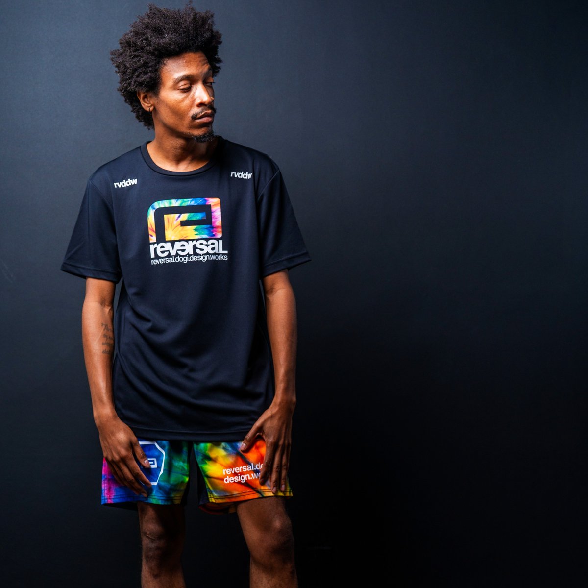 Tie Dye Big Mark Dry T-Shirt-Reversal RVDDW-ChokeSports