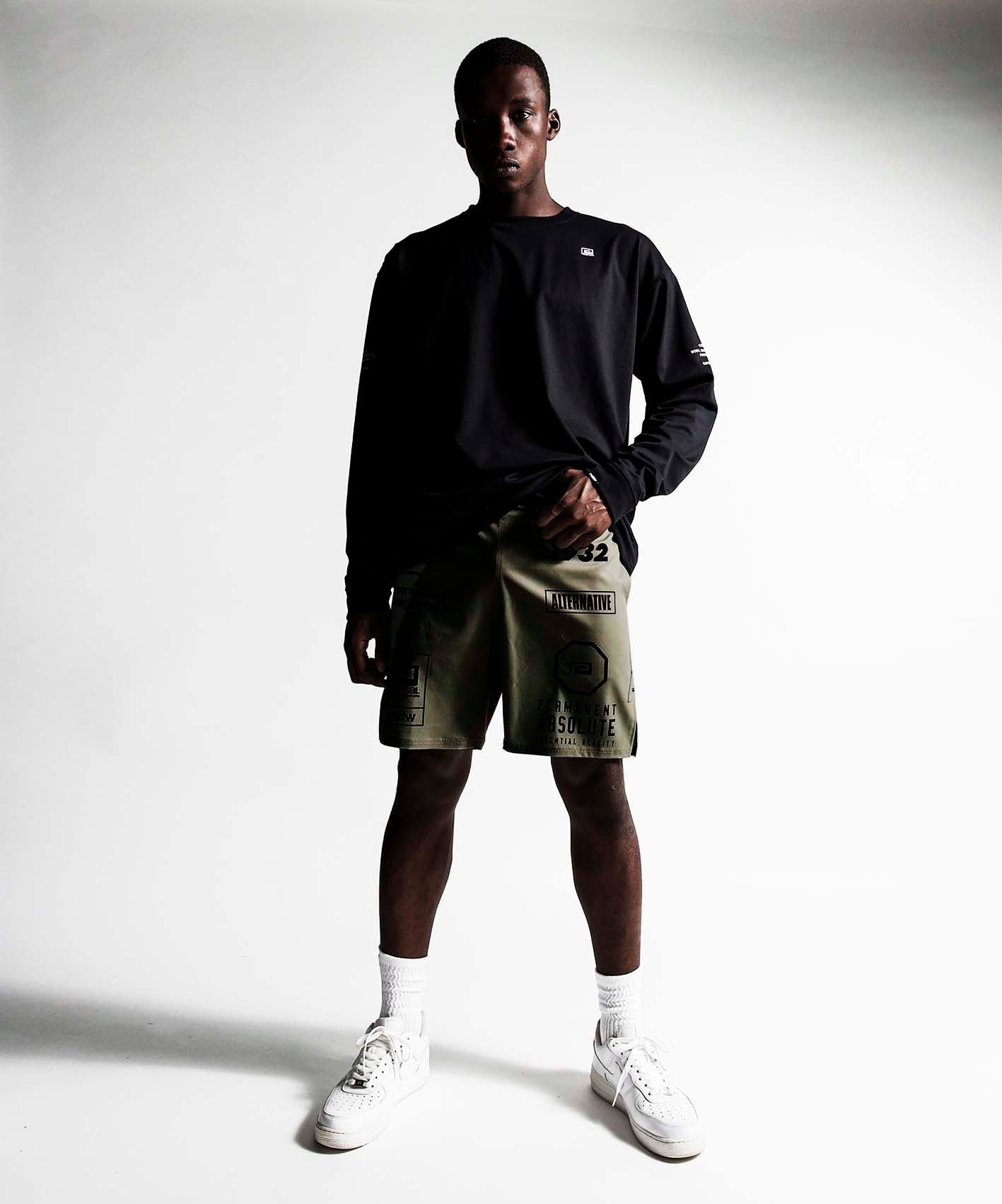 RVDDW Multi Logo Pocket Shorts with Side Slits